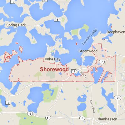 Formaneck Irrigation Shorewood sprinkler irrigation system installation, maintenance and repair service area map near Shorewood, MN 55331.