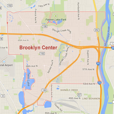 Formaneck Irrigation Brooklyn Center sprinkler irrigation system installation, maintenance and repair service area map near Brooklyn Center, MN.