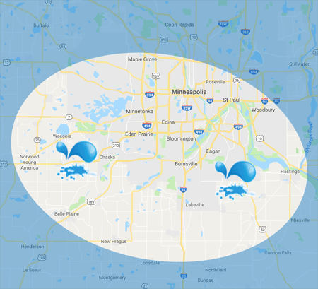 service-area Formaneck Irrigation provides Residential, Commercial, Municipal and HOA Irrigation Services to the Twin Cities Metro and the surrounding areas.